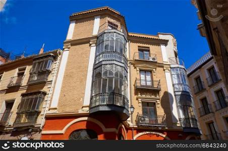 Toledo facades in Castile La Mancha of Spain