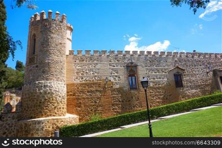 Toledo La Cava Palace facade in Spain at Castile La Mancha