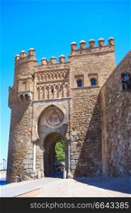 Toledo Puerta del Sol door in Castile La Mancha of Spain