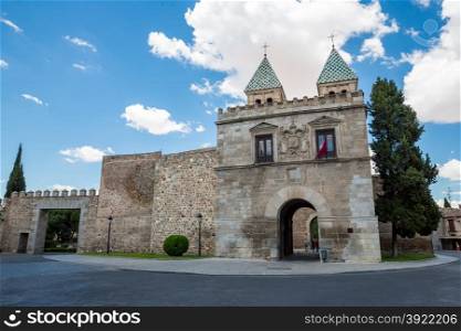 Toledo&rsquo;s gate or Puerta de Toledo in Madrid Spain