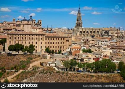Toledo skyline in Castile La Mancha of Spain