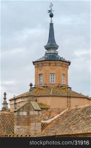 Toledo. Tile roofs.. Traditional tiled roofs on old houses in Toledo. Spain. Castilla la Mancha.