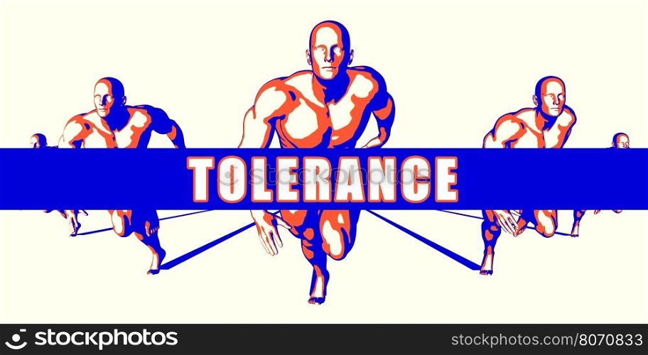 Tolerance as a Competition Concept Illustration Art. Tolerance