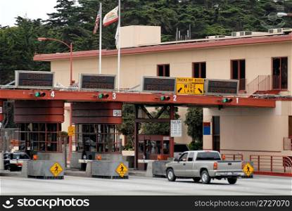 Toll plaza, Golden Gate Bridge, San Francisco, California