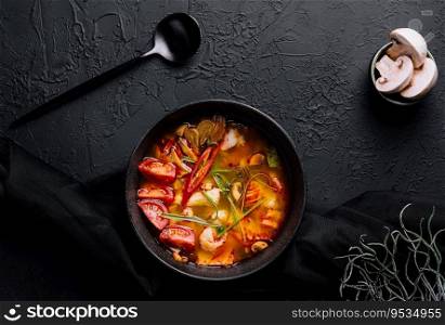 Tom Yum Goong - Thai hot and spicy soup
