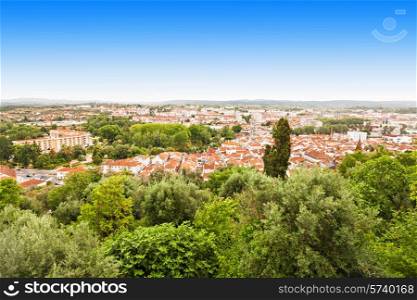 Tomar panorama view, Santarem District in Portugal