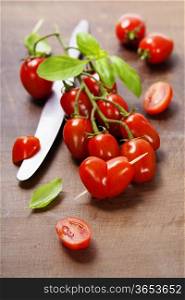 tomato heart - healthy eating concept