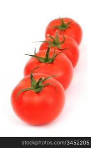 tomato isolated on white close up