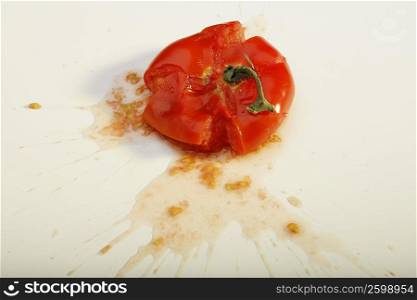 Tomato on the floor