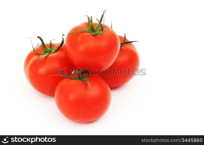 tomato pile isolated on white