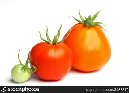 tomato pile isolated on white