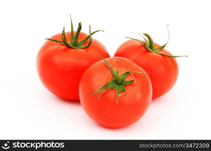 tomato pile isolated on white