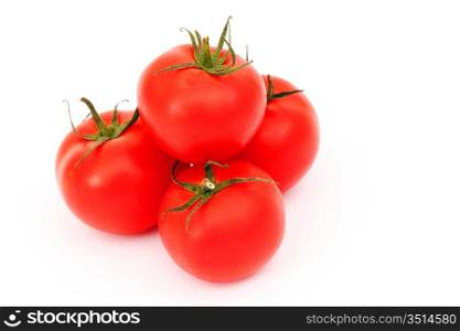 tomato pile isolated on white