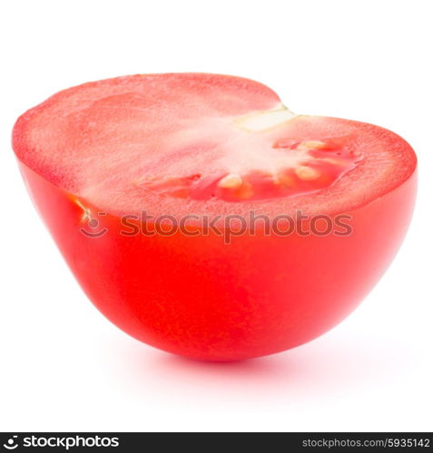 Tomato vegetable slice isolated on white background cutout