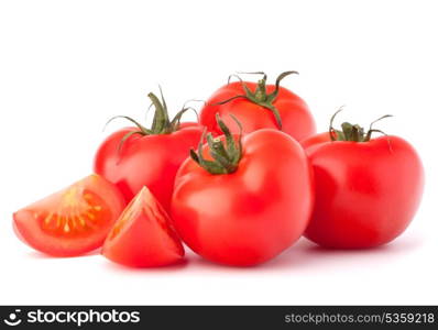 Tomato vegetables pile isolated on white background cutout