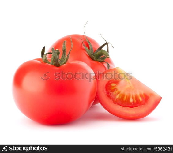 Tomato vegetables pile isolated on white background cutout