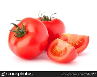 Tomato vegetables pile isolated on white background cutout