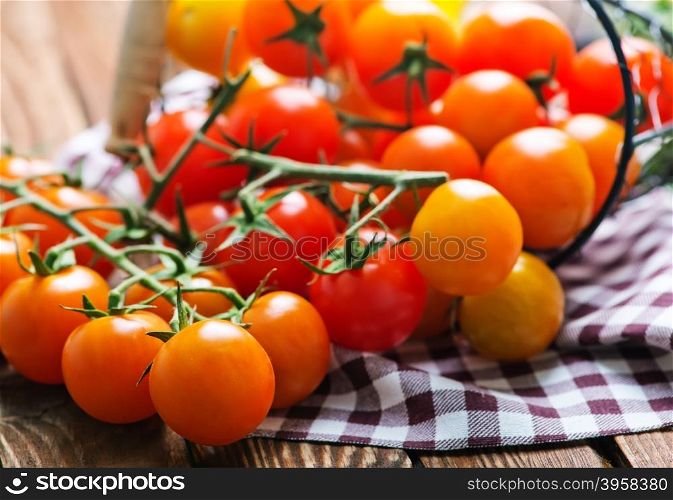 tomato with spice and salt on a table