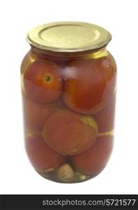 tomatoes vegetables canned in glass jars