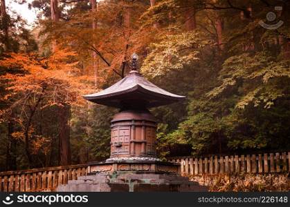 Tomb of Shogun Tokugawa Ieyasu at Nikko Toshogu Shrine, Tochigi, Japan