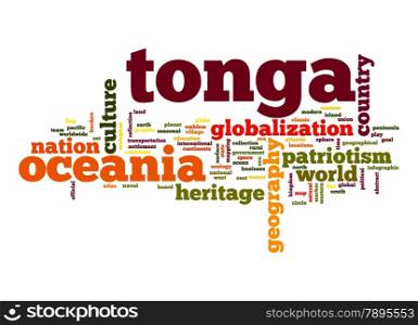 Tonga word cloud