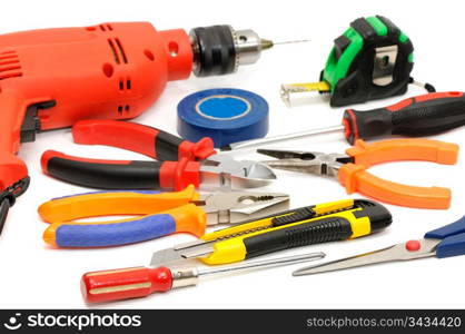 tools isolated on a white background