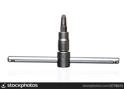 Tools socket spanner. Isolated on a white background