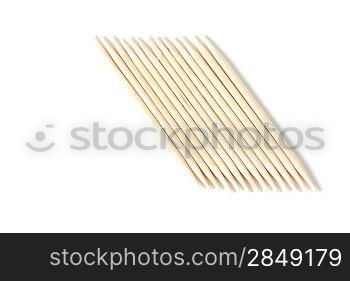 Tooth picks isolated on white