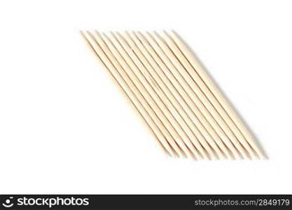 Tooth picks isolated on white