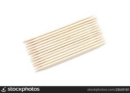 Tooth picks isolated on white