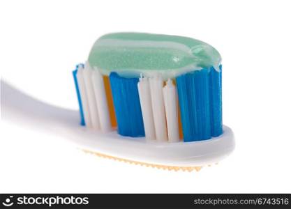 Toothbrush isolated on a white