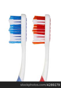 Toothbrushes isolated on white background