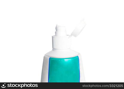 Toothpaste isoated on a white background