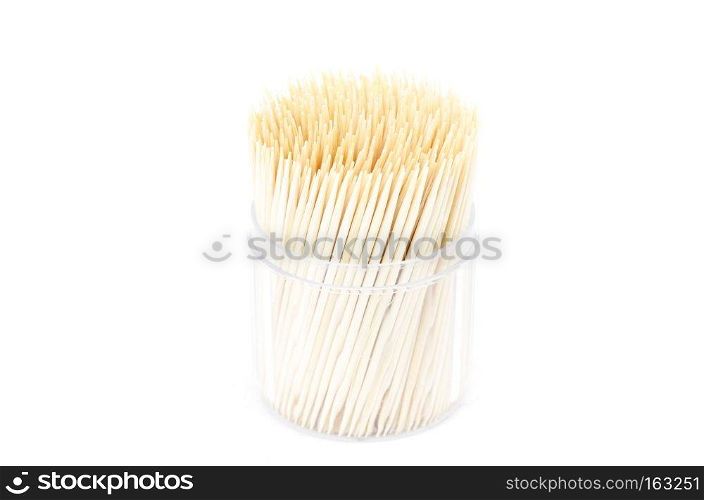 Toothpick isolated on white background