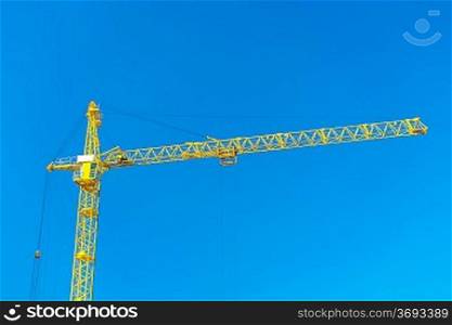 top of construction crane