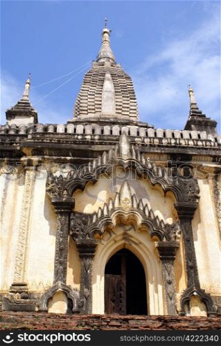 Top of pagoda in Old Bagan, Myanmar, Burma