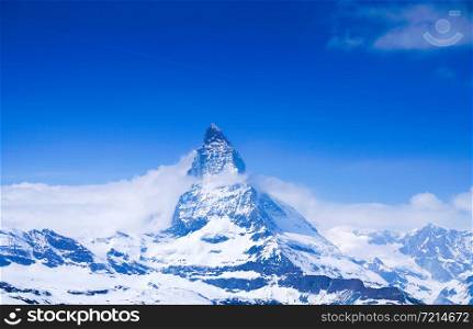 Top of the Matterhorn in Zermatt, Switzerland