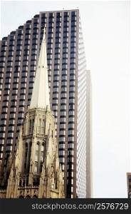Top of the steeple of a church, Chicago, Illinois, USA