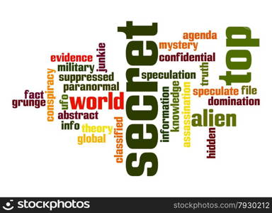 Top secret word cloud