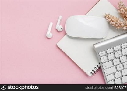 top view arrangement with gadgets. Resolution and high quality beautiful photo. top view arrangement with gadgets. High quality beautiful photo concept