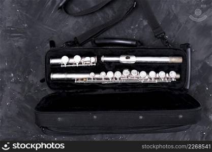 top view bag flute