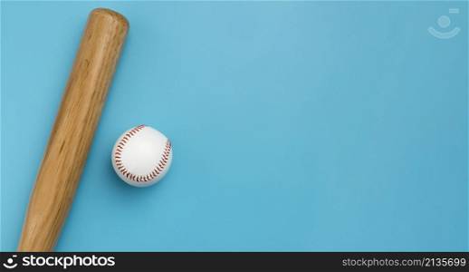 top view baseball with bat copy space