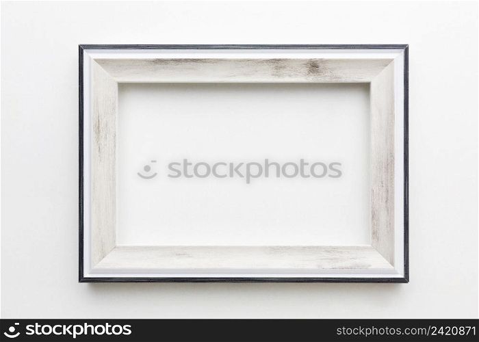 top view beautiful wooden frame concept