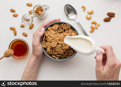 top view breakfast concept. Resolution and high quality beautiful photo. top view breakfast concept. High quality and resolution beautiful photo concept