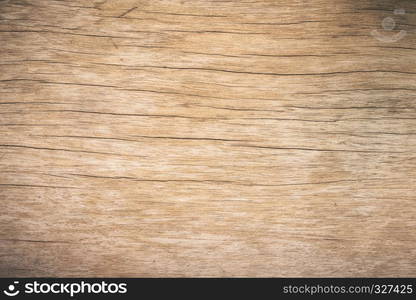 Top view brown wood with crack, Old grunge dark textured wooden background,The surface of the old brown wood texture