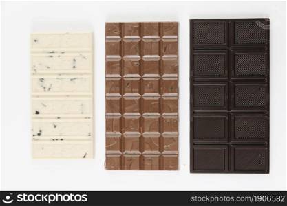 top view chocolate bars. High resolution photo. top view chocolate bars. High quality photo