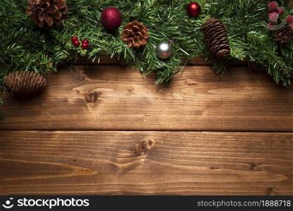 top view christmas decoration with copy space. Resolution and high quality beautiful photo. top view christmas decoration with copy space. High quality and resolution beautiful photo concept