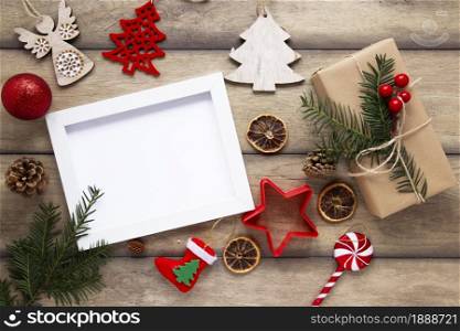 top view christmas frame mock up. Resolution and high quality beautiful photo. top view christmas frame mock up. High quality and resolution beautiful photo concept