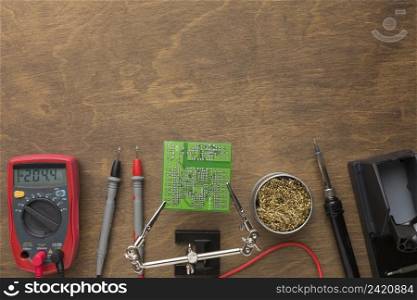 top view circuit board repair