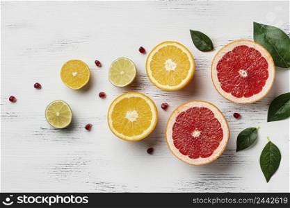 top view citrus